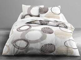 Parure Housse De Couette Taies 100 Coton Fermeture Zip Motif Cercle Epure Gris Zen Zip Idee Per La Casa Tende