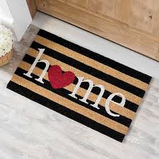 A valentines day doormat is a great way to show off your love and holiday spirit for everyone that comes to your. Striped Home Heart Doormat Kirklands