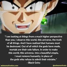 Goku black is ruthless and savage, and imo was only held back by the shonen genre of this series. Pin On Dark Sad Anime Quotes