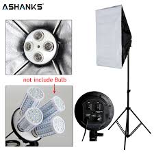 Photography Lighting Kit Portable Photo Equipment 5070cm Softbox 2m Light Stand Photo Studio Set Soft Boxes