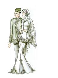 Gambar animasi pernikahan hitam putih hd free download now gambar. Busana Pengantin Muslim Mudahmenikah