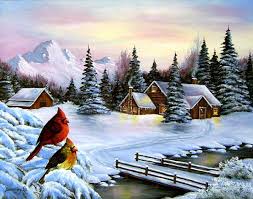 Beautiful Snow Scene Resimler Tablolar Galeri