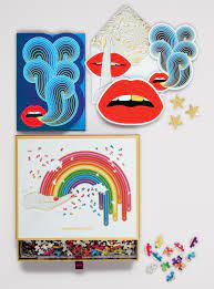 About the jonathan adler lips puzzle with 750 pieces. Chronicle Books Jonathan Adler Rainbow Hand 750 Pieces Shaped Jigsaw Puzzle Walmart Com Walmart Com