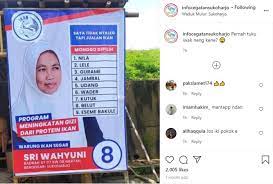 Kami runner ikan segar.… menyediakan perkhidmatan: Bikin Banner Iklan Mirip Kampanye Caleg Warung Ikan Segar Di Sukoharjo Viral