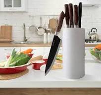 Universal Knife Block Holder, Toosbuc Round Knife Holder Without  Knives,Safe & Detachable,Space Saver Knife Storage,Countertop Organizer for  Kitchen ...