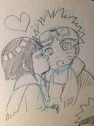 Naruhina Naruto Sketch Naruto Drawings Anime Sketch