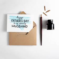 Latest collection of special happy fathers day messages for ex husband to send happy fathers day wishes quotes and greetings to him on the third sunday of june. Happy Father S Day To My Husband Card By Hunter Paper Co Notonthehighstreet Com