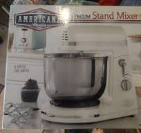 Americana Classics Premium White Stand Mixer 6 Speed 300 watts.Brand New