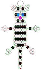 Easy Pony Bead Patterns White Tiger Pony Bead Patterns Pony Bead Animals Pony Bead Crafts