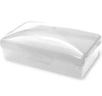 American Comb Plastic Travel Soap Box, Clear White, Set of 2 ...