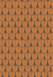 Narina Burnt Orange Geometric Organic Prints Wallpapers Dering Hall Patterned Carpet Buying Carpet Rugs On Carpet