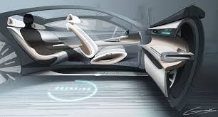 Hyundai Motor Unveils Future Design Direction At Geneva Motor Show Concept Car Interior Future Concept Cars Car Interior Sketch