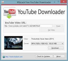 These downloaders offer ways to save and customize youtube videos. Free Youtube Downloader Krylack Software