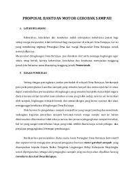 Doc Proposal Bantuan Motor Gerobak Sampah Ayu Nuralfiah Academia Edu