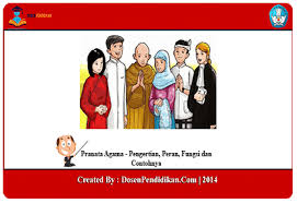 Betapa besarnya pengaruh agama dalam kehidupan manusia, baik bagi diri sendiri maupun dalam lingkungan keluarga, ataupun di kalangan masyarakat umum. Pranata Agama Pengertian Peran Fungsi Dan Contohnya
