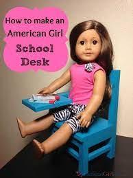 Diy American Girl Doll School Desk American Girl Furniture My American Girl Doll American Girl Doll Accessories