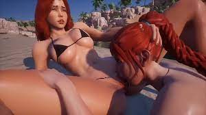 3D SFM Love Island lesbian sex real gameplay 🎮🦹‍♀️ 3D Porn