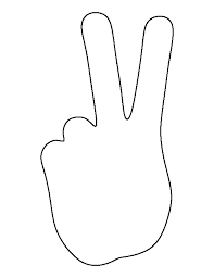 Black And White Peace Sign Hand Clipart Pin On Groovy Book Fair