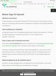 Pin Von Frl Nette Auf South Africa Sim Karte Reiseblogger Unterwegs