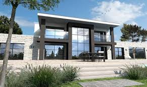 Maison Design Habillage Pierre Vertou En 2020 Maison Moderne Maisons Ultra Modernes Et Construction Maison