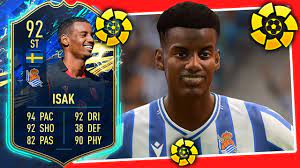 | fifa 21 ultimate teamathers32. Tots Isak Review 92 Tots Isak Player Review Isak Objective Fifa 21 Ultimate Team Youtube