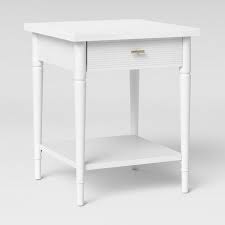 Cambridge Turned Leg End Table White Threshold White End Tables End Tables End Tables With Drawers