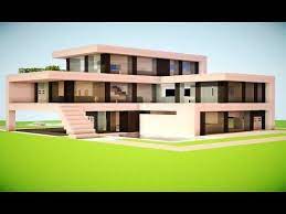 Minecraft How To Build A Modern House Best Modern House 2013 2014 Hd Tutorial Modern Minecraft Houses Minecraft Modern Minecraft House Designs