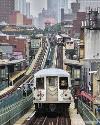 Traveling By Train In Nyc Is Unlike Any Other Especially The Overhead Tracks In Brooklyn Nyc Subway New York City Subway Train