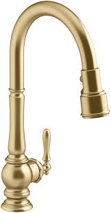 Refer to price book for additional colors/ﬁnishes speciﬁed model model description. Kohler K 29709 2mb Vibrant Brushed Moderne Brass Artifacts 1 5 Gpm Single Hole Pull Down Kitchen Faucet Faucetdirect Com