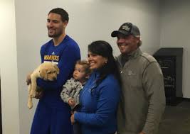 Klay thompson started his new year's eve festivities with 15 points in the warriors win over the suns. Watch Klay Thompson Meets Guide Dog Named After Him The Mercury News