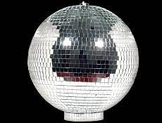 A disco ball (also known as a mirror ball or glitter ball) is a roughly spherical object that reflects light directed at it in many directions, producing a complex display. 12 Disco Ball With Base Music Trends Pro Audio Lighting And Production Equipment