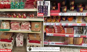 So it shows up well on tv. Exasperated Shoppers Slam Tesco Asda And Matalan For Already Selling Christmas Items Daily Mail Online