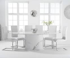 Get the best deals on marble dining sets. Colby 200cm Oval White Marble Dining Table With Malaga Chairs Black 6 Chairs 1 599 00 Save Up To 33 Off