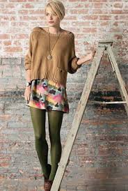 Olive Green Tights One Color I Don T Already Have Fashion Sweater Over Dress Fossil Clothing
