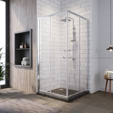 New friends tv show door shower curtain 60 x 72 inch with hooks. Sunny Shower Corner Shower Enclosure 1 4 Inch Clear Glass Double Sliding Shower Doors 36 X 36 X 72 Inch Bathroom Glass Door Chrome Finish Shower Base Not Included Walmart Com Walmart Com