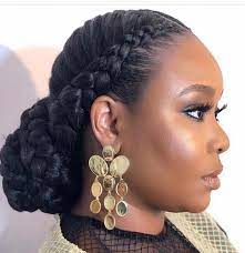 35 Ideas For Hairstyles Black Hair Low Buns Protective Styles Braided Hairstyles Short Braided Hairsty Natural Hair Updo Natural Hair Styles Hair Hacks