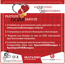 Desse modo, não há riscos de você ser contaminado ao doar sangue. Pratique Doar Sangue Partiudoarsangue