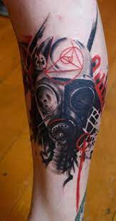 As if the all black gas mask wasn't freaky enough, this one has some big red eyes as well. Gas Mask Tattoos Designs Ideas And Meaning Tattoos For You
