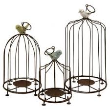 Large Bird Cage Candle Holder Set Of 3 Metal Birdcage Candleholders With Bird Finials Product Small Medium And Large Candleholde Bird Cage Candle Holder Bird Cage Candle Candle Holders