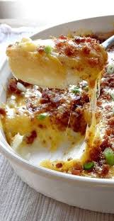 Twice Baked Potato Casserole Emeril Lagasse Food Network Recipes Food Food Dishes