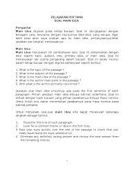 Contoh soal main idea bahasa inggris dan jawabannya. Contoh Soal Main Idea Dan Jawabannya