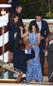 George Clooney From George Clooney S Wedding Weekend Celebrity Guests Emily Blunt George Clooney Wedding George Clooney