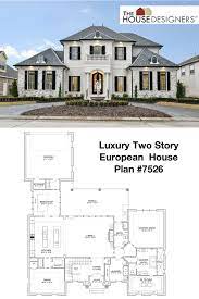 Luxury Two Story European Style House Plan 7526 Jolie Mansion Floor Plan French House Plans Beautiful House Plans