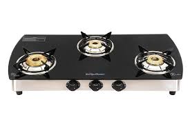 Preethi glass top 3 burner gas stove has an elegant and compact design which does not take too much space and. Surya Flame 3 Burner Curve Glass Top Stainless Steel Frame Body Manual Ignition Isi Mark Gas Stove Onshopdeals Com