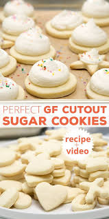 Top each cookie with cream cheese icing. Gluten Free Cutout Sugar Cookies Soft Celebration Cookies Gluten Free Sugar Cookies Gluten Free Sweets Free Desserts