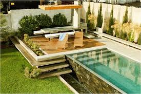 Me Encanta Esta Piscina El Espacio Para Descansar Y La Caida De Agua Con Su Fuente Backyard Small Backyard Pools Backyard Pool