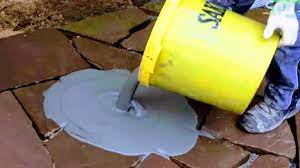 Natural stone patio kit is not a new concept, but recent increased trends indicate the popularity of natural stones and kit concept both. How To Lay Grout Flagstone Slabs Pro Grouting Natural Stone Sand Joints Masonry Patio Pavers Work Youtube