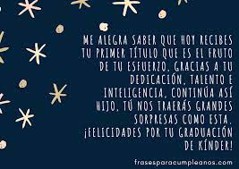 Las Mejores Palabras Para Un Hijo Graduado De Primaria Frasescumple
