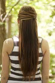 Simple Straight Hair With Your Bangs Out Of The Way Down Hairstyles Long Hair Styles Bridesmaid Hair Long