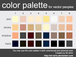 Black And White Palette For Vector Art Skin Tone Color Palette Design In Vector Eps Format Skin Color Palette Colors For Skin Tone Color Palette Design